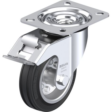Blickle 281402 LE-VE 100R-FI Lenkrolle mit Feststeller Rad-Durchmesser: 100 mm Tragfähigkeit (max.):