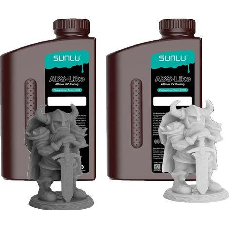 Resina simile all'ABS, 1000 g, polimerizzazione UV a 405 nm, a basso odore. (1/2)