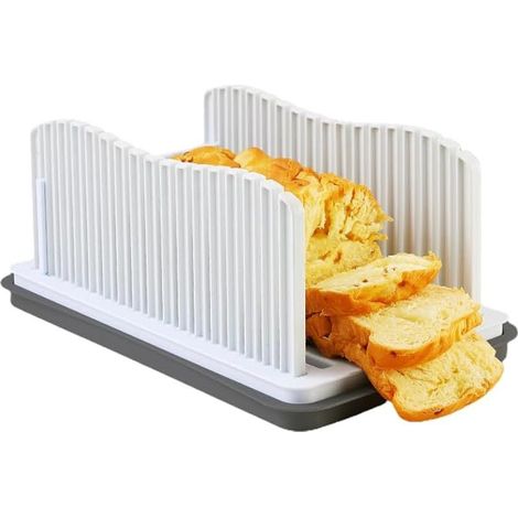 Trancheuse à Pain Améliorée, Machine à Sandwich/Toast Multifonctionnelle, Pliable et Réglable, Poignée Manuelle Pliable et Compacte pour Pain Toast Fait Maison (1/5)