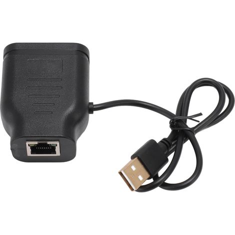 Adaptateur Répartiteur RJ45 1 à 2, Prise Répartiteur Ethernet 1000 Mbps Connecteur Réseau LAN avec Câble d'alimentation USB, jusqu'à 328 Pieds, 2 Appareils en Réseau Simultanément (1/5)