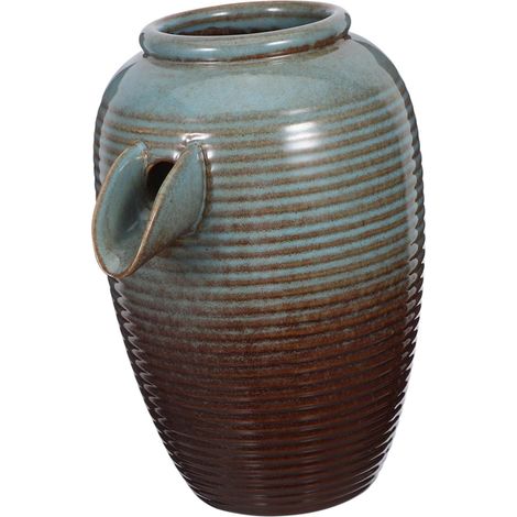 Fontaine Extérieur Pot Décoratif Cascade De Jardin Céramique Jet Eau pour Bassin Élément Artistique pour Aménagement Paysager (1/5)