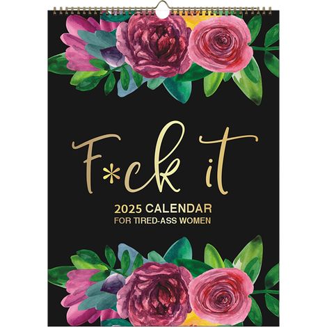 1 Calendario de pared para 2025, humor para mujeres, tamaño compacto 29x21cm, organización de la oficina en casa (1/5)