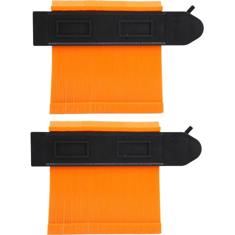 2 Pièces Règle de Contour à Verrouillage Automatique, Gabarit Multifonctionnel Élargi 13 cm (1/5)