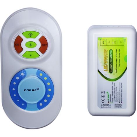 Controlador / mando a distancia para la cinta de LED - diferente escala de blancos