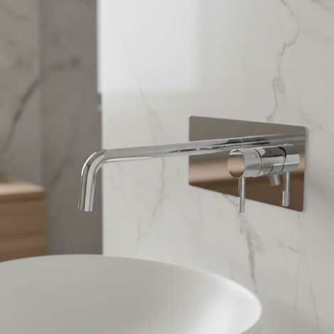 Miscelatore incasso lavabo, con bocca e aeratore 123mm. Paffoni serie Jolly JL104CR  Cromato (1/5)