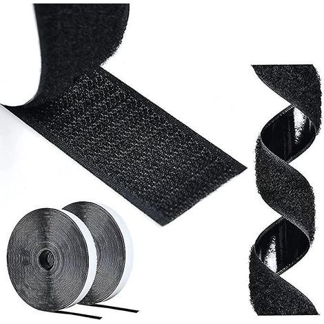 scratch Autocollant Double Face,5m Bande Scratch Adhsif Bande Agrippantes Adhsives Autocollant,30mm Adhsives Puissant Hook Loop Rubans Pour Mnage, (1/5)