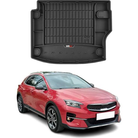 Tapis de Coffre 3D TPE Premium Compatible avec Kia XCeed PHEV CUV 2019 à 2023 - Bac de Protection de Coffre Intérieur antidérapant Revêtement de Coffre Bords Hauts pour Voiture Noir (1/5)