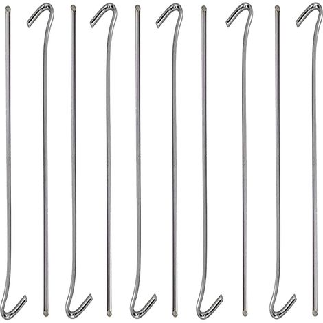 Sardine pour tente acier 31cm 10 pièces crochet et lampe épingles à boucle