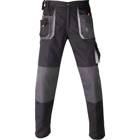 Pantalone smart taglia l grigio scuro/grigio vestibilità regular (1/2)