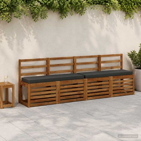 vidaXL Cojines para banco de 2 piezas VUGHT 2 pcs 100% Poliéster (1/5)
