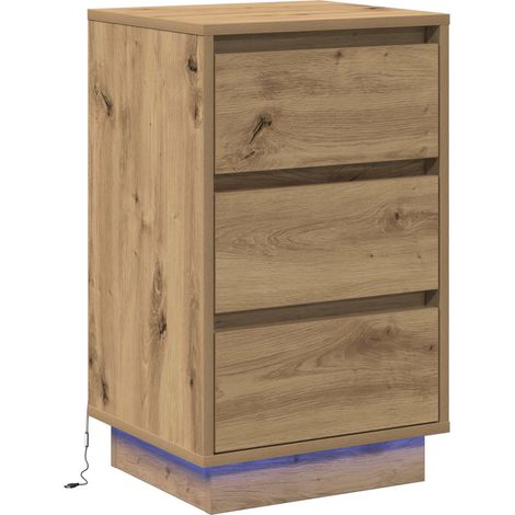 Maison Exclusive - Nachttisch Artisan-Eiche 39 x 34,5 x 65 cm Hol