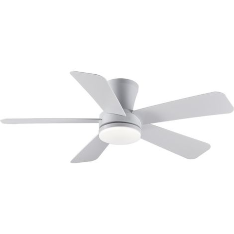Ventilador de techo LED “Benda 5” regulable con control remoto (28W 3CCT 2800lm) IP20 Ø101cm color blanco (1/5)