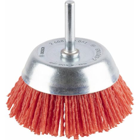 Bosch Accessories Brosse boisseau, fils nylon, 1,1 mm, 75 mm, 4500 tr/ min Diam. tige 6 mm 260862205 (1/5)