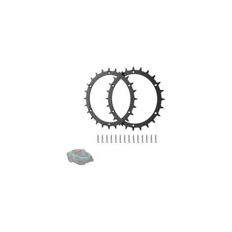 2 roues 170mm - Bosch Indego XS300/M700/S500 - 12 pointes