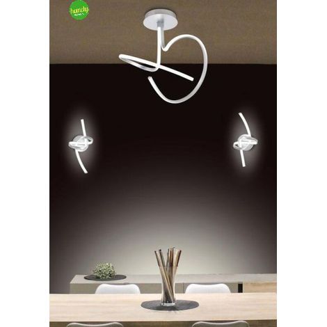 Plafoniera Kiley Novecento Silver 39W (1/5)