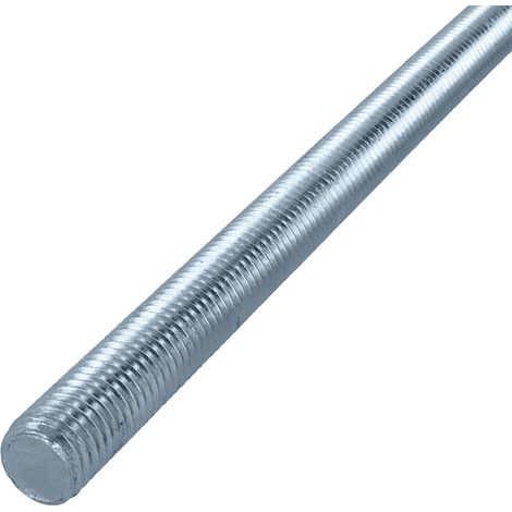 HELPMATE Asta filettata M10 x 330 mm in acciaio zincato - 2 barre filettate con filettatura metrica completa - Perni filettati con classe di resistenza 4.8, DIN 976