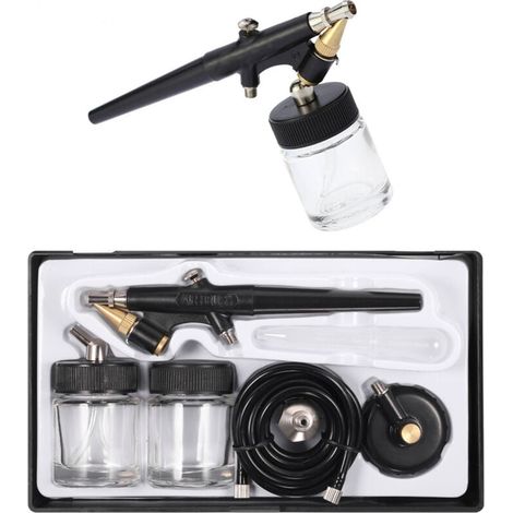 Pistolet aérographe HD-138 avec buse de 0,8 mm , pour modèle de maquillage à réaliser soi-même, décoration de gâteaux Nail Art (1/4)
