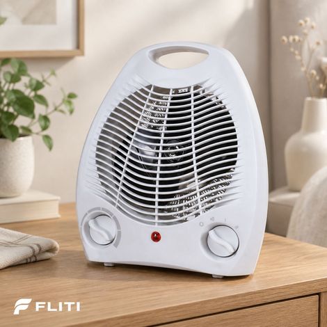 FLITI 2000W EKO Mobile Fan Heater with Mechanical Thermostat and Cool Air (1/5)