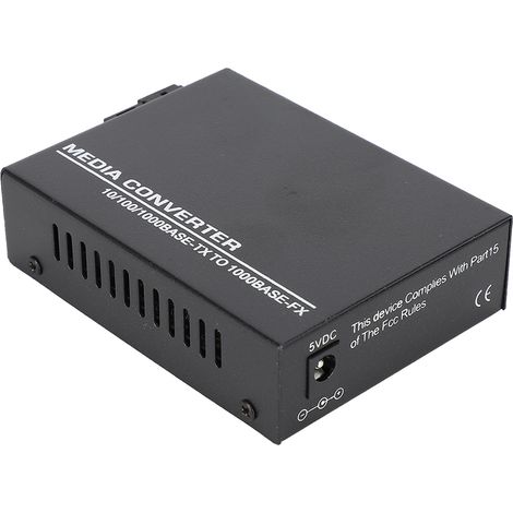 Émetteur-récepteur monomode Ethernet fibre optique 1000 Mbps 100-240 VUK (1/5)