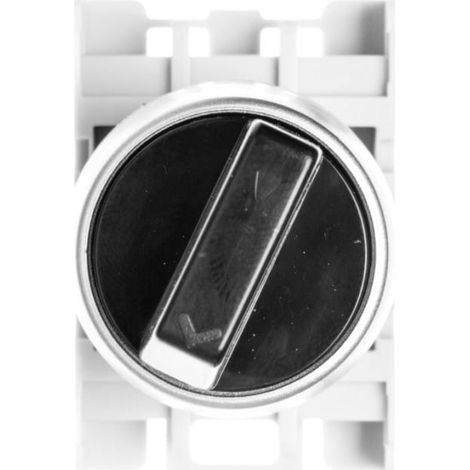 Coperchio connettore bipolare nero 1Z 1R anello nichelato SP22-P.CZ-11.