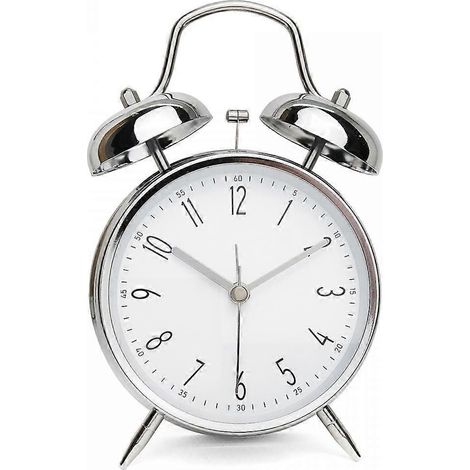 Réveil puissant pour gros dormeurs, double cloche 4 pouces avec rétroéclairage, idéal pour la chambre et la décoration intérieure (vert) (1/5)