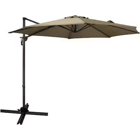 Parasol decentre - Aluminium - Marron - D3m ESSENCIEL GREEN