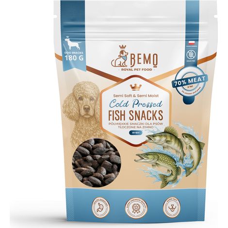 Bemo Snack di pesce pressato a freddo - snack di pesce semimorbidi pressati a freddo per cani