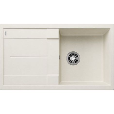 Evier Blanco Metra 5S Silgranit - BLANC SOFT - Vidage : Manuel