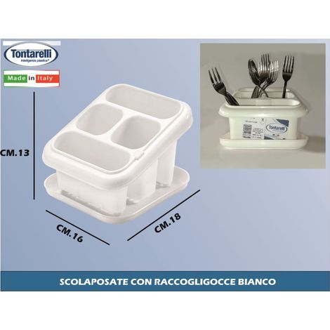 Tontarelli Scolaposate Quadro Vassoio Raccogligoccia Plastica Assortiti