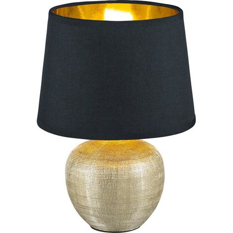 Lampada tavolo da Interno E14 in Ceramica Oro
