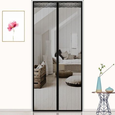 Magnetisches Moskitonetz für Türen, T-Audace 100 x 210 cm, Moskitonetzvorhang für Türen, Insektenschutz für Türen, Schiebetürgitter mit Magnetverschluss, ohne Bohren, Fliegenvorhänge für Türen (1/3)