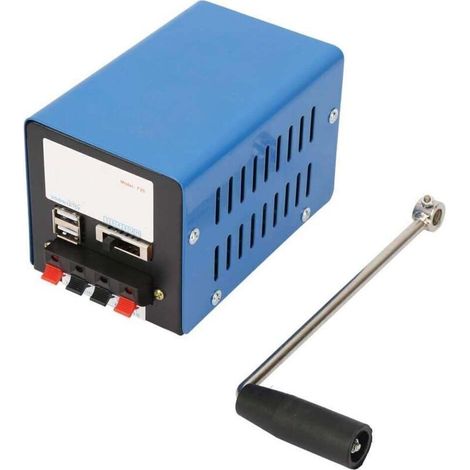 Handkurbelgenerator, tragbare USB-Notstromversorgung, Ladegerät, Bedienungsanleitung für Outdoor-Camping-Gartengenerator