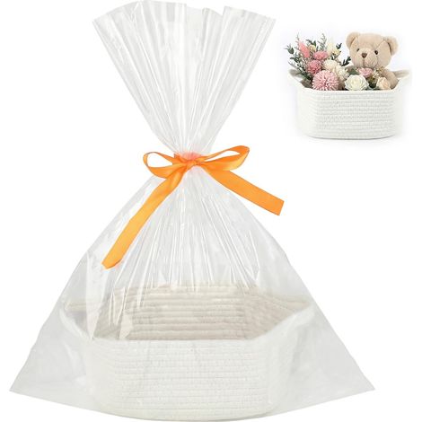 Panier Vide pour Cadeau en Coton Tressé avec Sac (1/5)