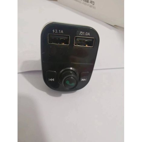 Lecteur MP3 Bluetooth pour voiture G38, chargeur de voiture, émetteur FM, récepteur USB double port mains libres -- X8, avec la même image exquise que l'image principale (unité nue dans un sac). (1/2)