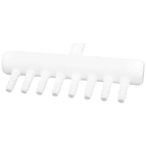 Distributeur d'air pour aquarium, 1 entrée vers 8 sorties, compatible avec les tuyaux de 4 mm et 8 mm, accessoire indispensable pour la distribution d'air dans l'aquarium.