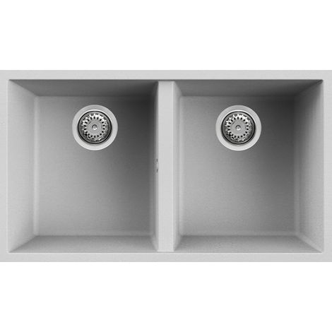 Elleci Quadra 350 Sottotop. Tipo di lavello: Lavello sottopiano, Forma del lavandino: Rettangolare, Materiale del lavandino: Metaltek. Larghezza: 760 mm, Profondità: 435 mm, Larghezza... - LMQ35079BSO (1/3)