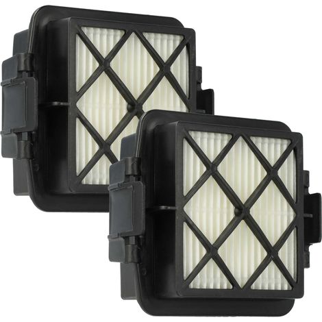 vhbw 2x filtro sostituisce Kärcher 2.863-240.0 per aspirapolvere - filtro HEPA nero / bianco