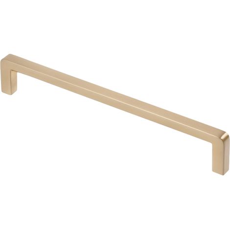 Poignée warwick - Décor : Or brossé - Entraxe : 160 mm - Longueur : 168 mm - FOSUN