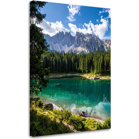 Stampe su Tela, Paesaggio lago montagne natura, 30x45 (1/5)