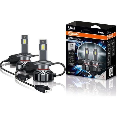 Ampoules H7 LED OSRAM INTENSE NEXT LEDriving HL 64210DWINN-2HFB - Garantie 5 ans 6000K +400% LA PAIRE (1/3)