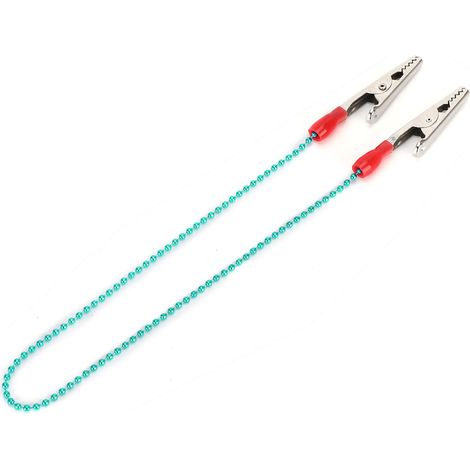 Serviette Dentaire Clip 5 Pièces, Porte-Serviettes avec Chaîne à Billes Flexible en Acier, Fournitures Dentistes Vert (1/5)