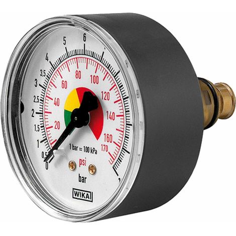 Riegler Manometer Durchmesser 63 mm, ungeeicht, G 1/4, Anschluss hinten (1/2)