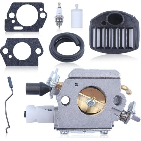 Carburettor Kit, for Husqvarna 357Xp, 359, for Zama C3 EL42, Air Filter and Spark Plug, Gasket Set, Chainsaws Spare Parts, Replacement 505203001 (1/5)