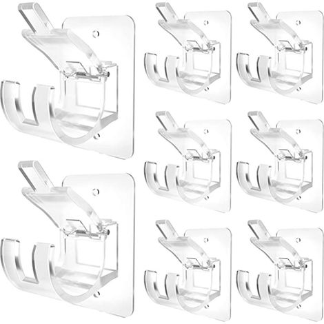 Supports de tringle à rideaux sans perçage (1/4)
