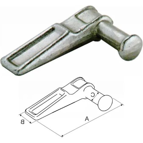 Cerniera laterale destra o sinistra diametro 20 mm Cermag 61287 e 61288 - Destra