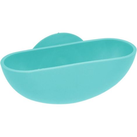 Porte Savon à Ventouse "Vitamine II" 13cm Vert Menthe (1/2)
