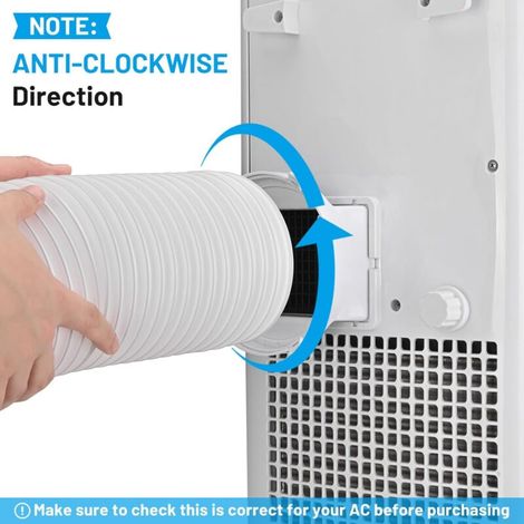 Tuyau Pour Climatiseur Mobile, Extension de Tuyau Évacuation de Climatiseur de 150 mm de Diamètre,CLOCKWISE, Résistant à la chaleur et économe en énergie (1/4)