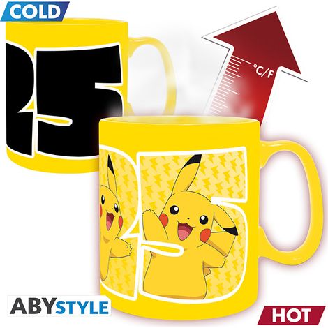 POKEMON - Heat Change Mug - 460 ml - Pikachu 25