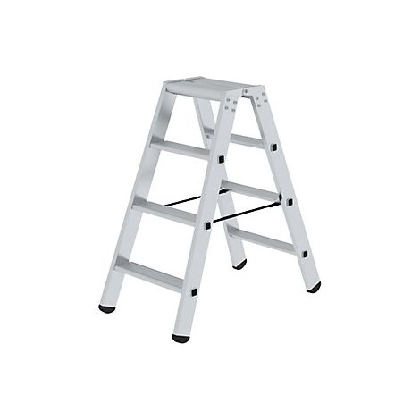Escalera tipo tijera de peldaños planos ascenso por ambos lados (1/4)