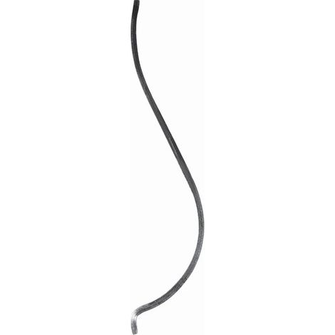 Barreau cintré - Hauteur 650mm profil en carré de 12mm Galbe de 200mm - Fer forgé à souder - DECO FER FORGE